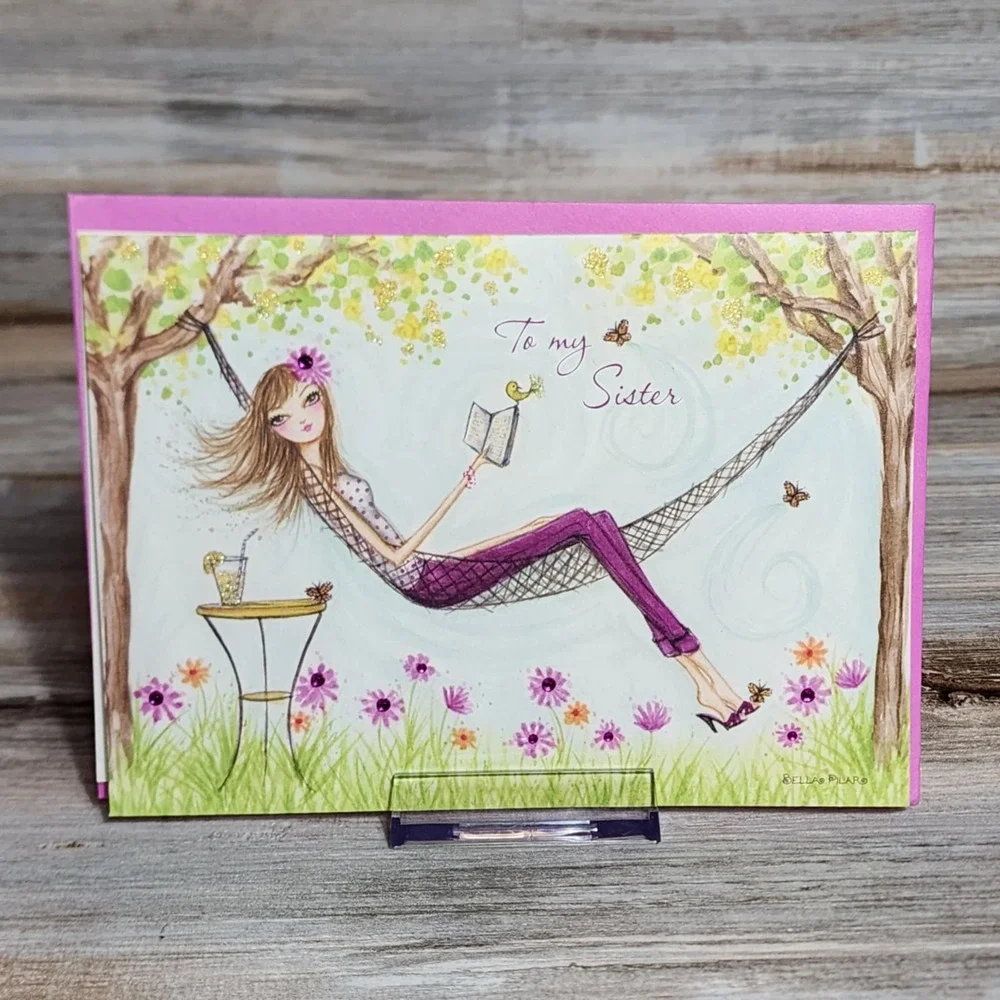 Papyrus‎ Bella Pilar To my Sister Happy Mother's Day Relax Hammock Card SEALED